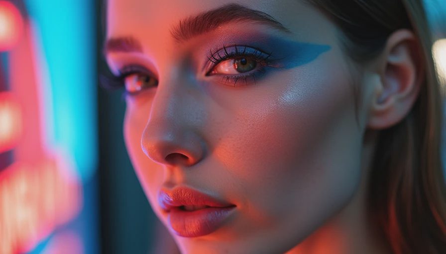 Visual context for cool toned makeup
