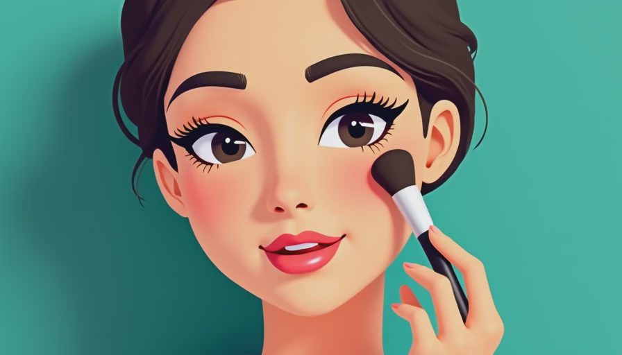 Visual context for japanese makeup tutorial